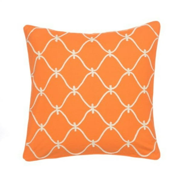 Idea Nouva Orange Plush Decorative Pillow 18x18 Idea Nouva Orange Plush Decorative Pillow 18x18